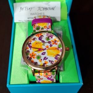 Betsey Johnson Floral Watch